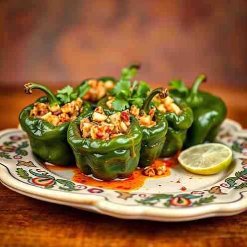 Guatemalan Chiles Rellenos - Stuffed Poblano Peppers Recipe